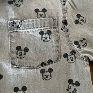 Mickey Mouse button up